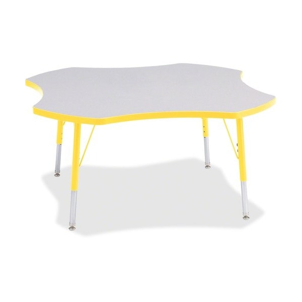 Jonti-Craft TABLE, FOUR LEAF, 48in, GY/YW JNT6453JCE007 - main